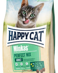 Artikel mit dem Namen Happy Cat Minkas Perfect Mix Geflügel, Fisch & Lamm im Shop von zoo.de , dem Onlineshop für nachhaltiges Hundefutter und Katzenfutter.