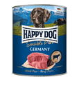 Artikel mit dem Namen Happy Dog Dose Sensible Pure Germany Rind im Shop von zoo.de , dem Onlineshop für nachhaltiges Hundefutter und Katzenfutter.