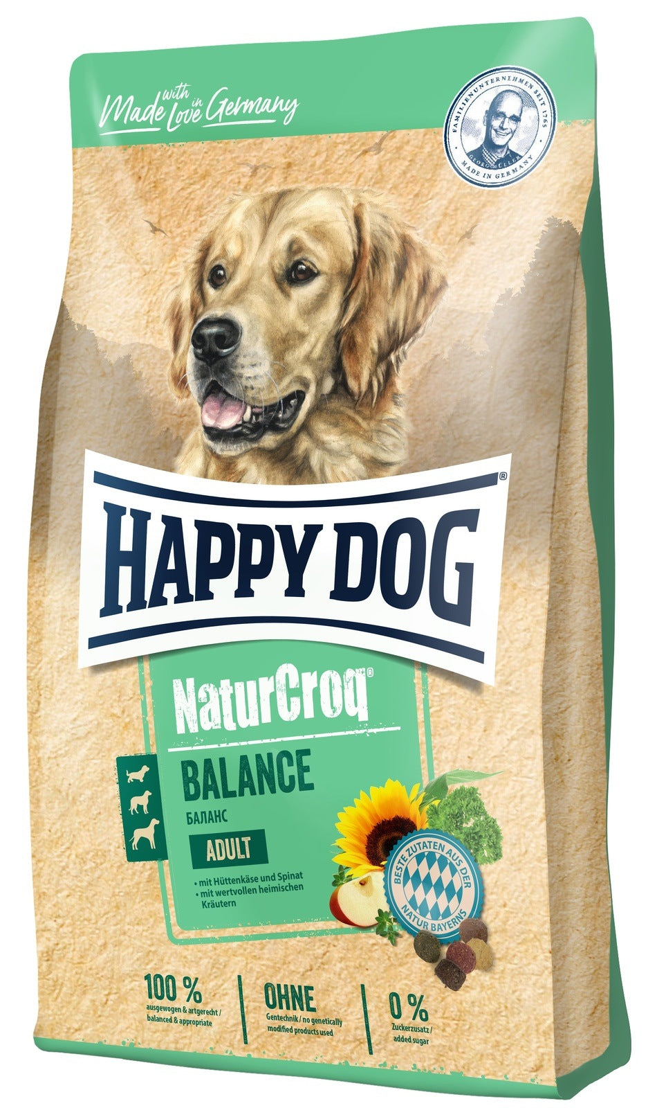 Artikel mit dem Namen Happy Dog NaturCroq Balance im Shop von zoo.de , dem Onlineshop für nachhaltiges Hundefutter und Katzenfutter.