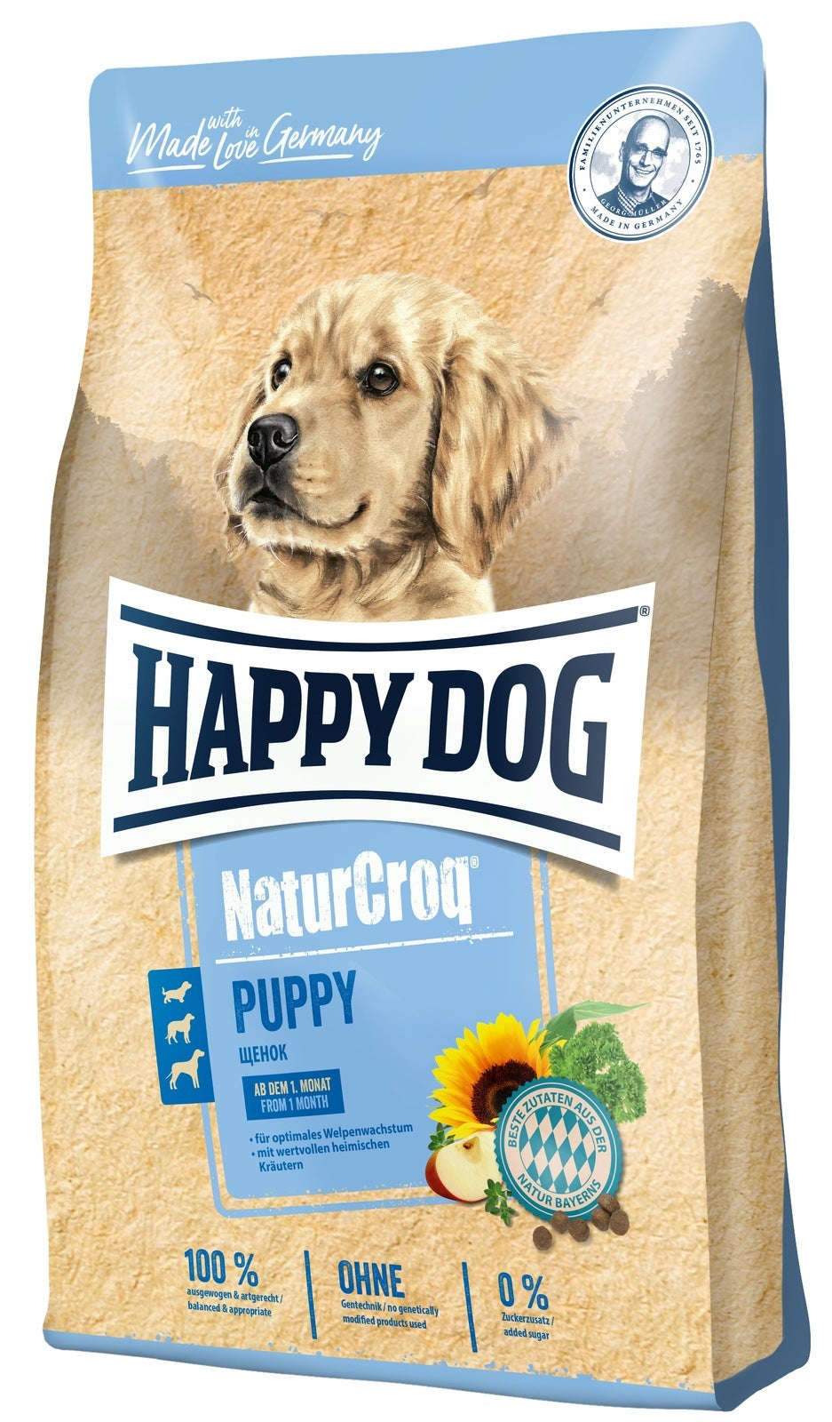 Artikel mit dem Namen Happy Dog NaturCroq für Puppy im Shop von zoo.de , dem Onlineshop für nachhaltiges Hundefutter und Katzenfutter.