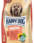 Artikel mit dem Namen Happy Dog NaturCroq Mini Lachs & Reis im Shop von zoo.de , dem Onlineshop für nachhaltiges Hundefutter und Katzenfutter.