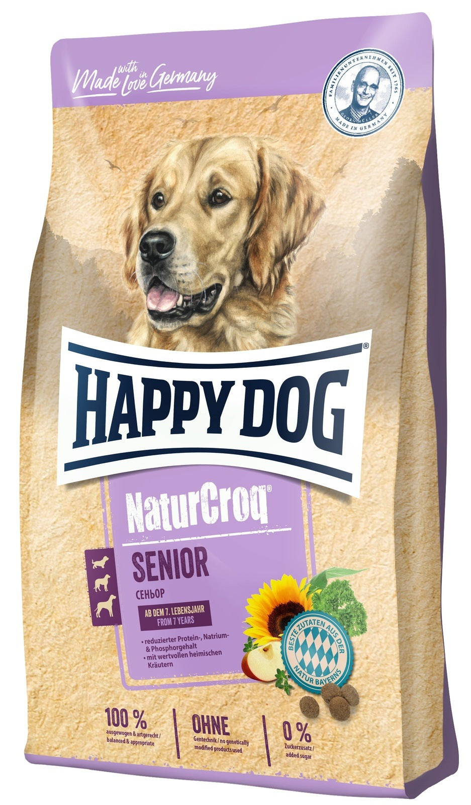 Artikel mit dem Namen Happy Dog NaturCroq Senior im Shop von zoo.de , dem Onlineshop für nachhaltiges Hundefutter und Katzenfutter.