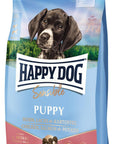 Artikel mit dem Namen Happy Dog Sensible Puppy Lachs & Kartoffel im Shop von zoo.de , dem Onlineshop für nachhaltiges Hundefutter und Katzenfutter.