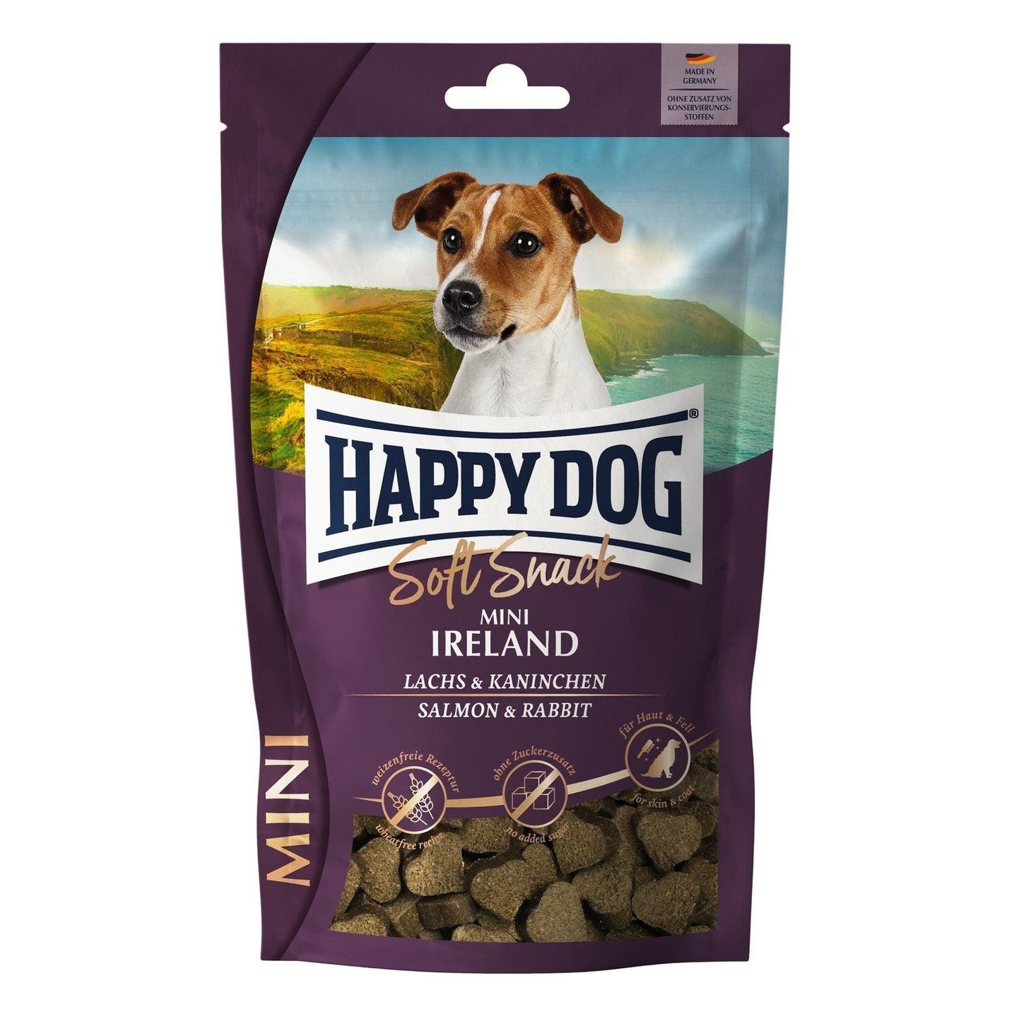 Artikel mit dem Namen Happy Dog SoftSnack Mini Ireland im Shop von zoo.de , dem Onlineshop für nachhaltiges Hundefutter und Katzenfutter.