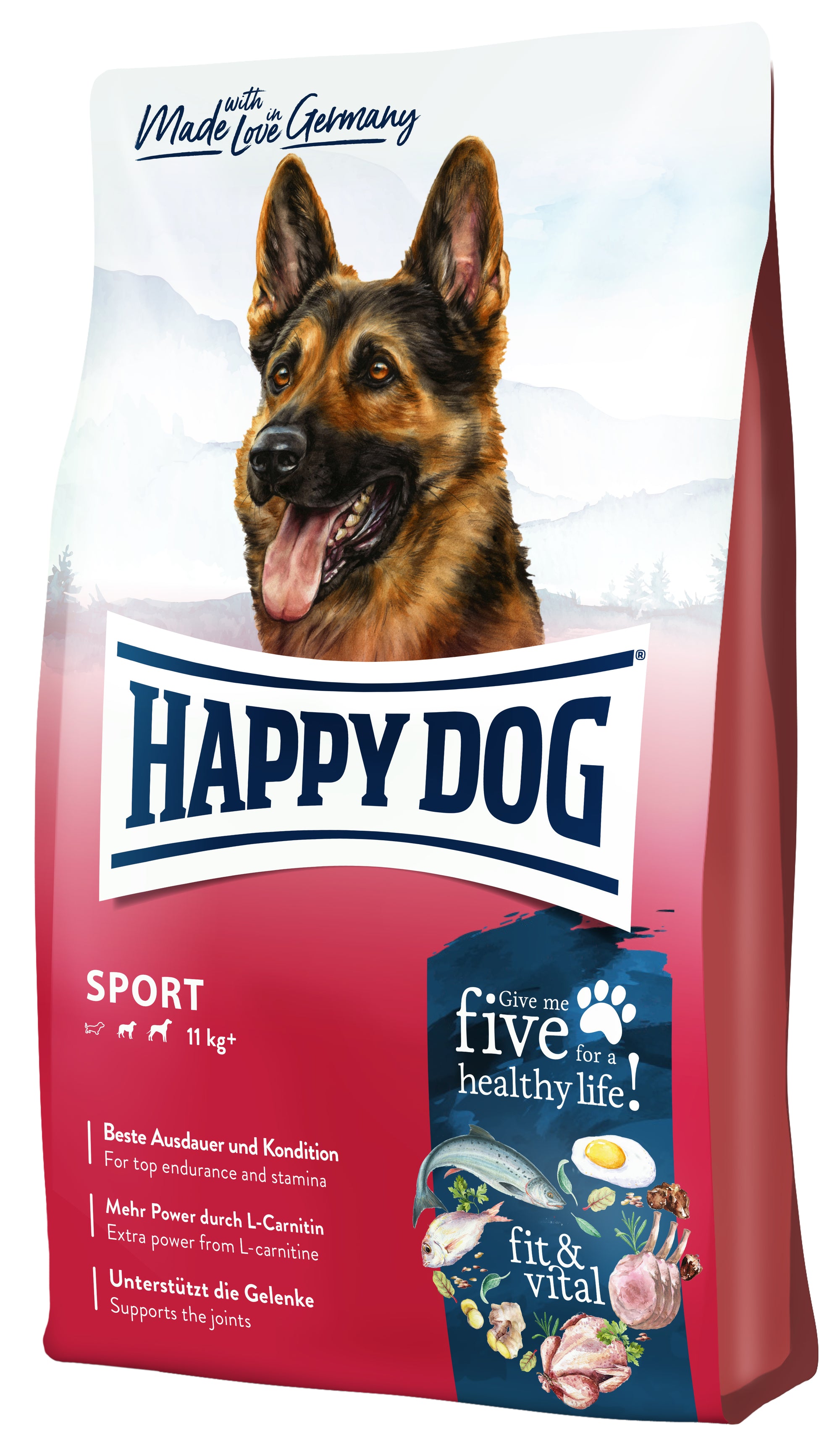 Artikel mit dem Namen Happy Dog Supreme fit &amp; vital Sport im Shop von zoo.de , dem Onlineshop für nachhaltiges Hundefutter und Katzenfutter.