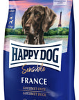 Artikel mit dem Namen Happy Dog Supreme Sensible France im Shop von zoo.de , dem Onlineshop für nachhaltiges Hundefutter und Katzenfutter.