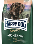 Artikel mit dem Namen Happy Dog Supreme Sensible Montana im Shop von zoo.de , dem Onlineshop für nachhaltiges Hundefutter und Katzenfutter.