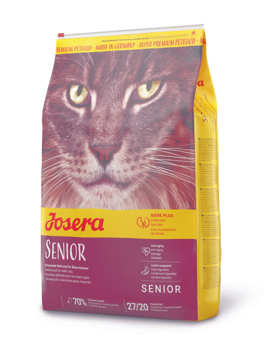 Artikel mit dem Namen Josera Katze Senior im Shop von zoo.de , dem Onlineshop für nachhaltiges Hundefutter und Katzenfutter.