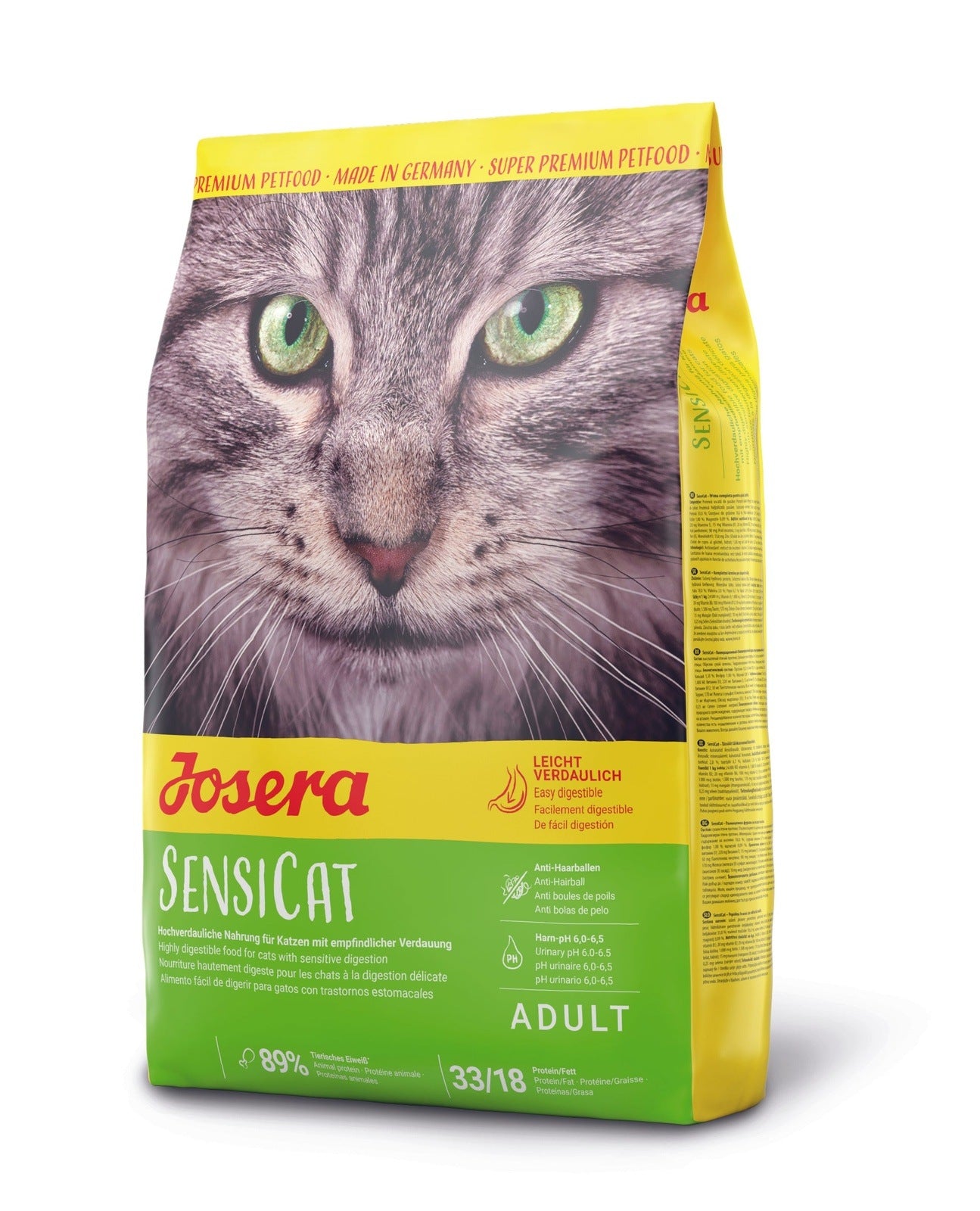 Artikel mit dem Namen Josera Katze SensiCat im Shop von zoo.de , dem Onlineshop für nachhaltiges Hundefutter und Katzenfutter.