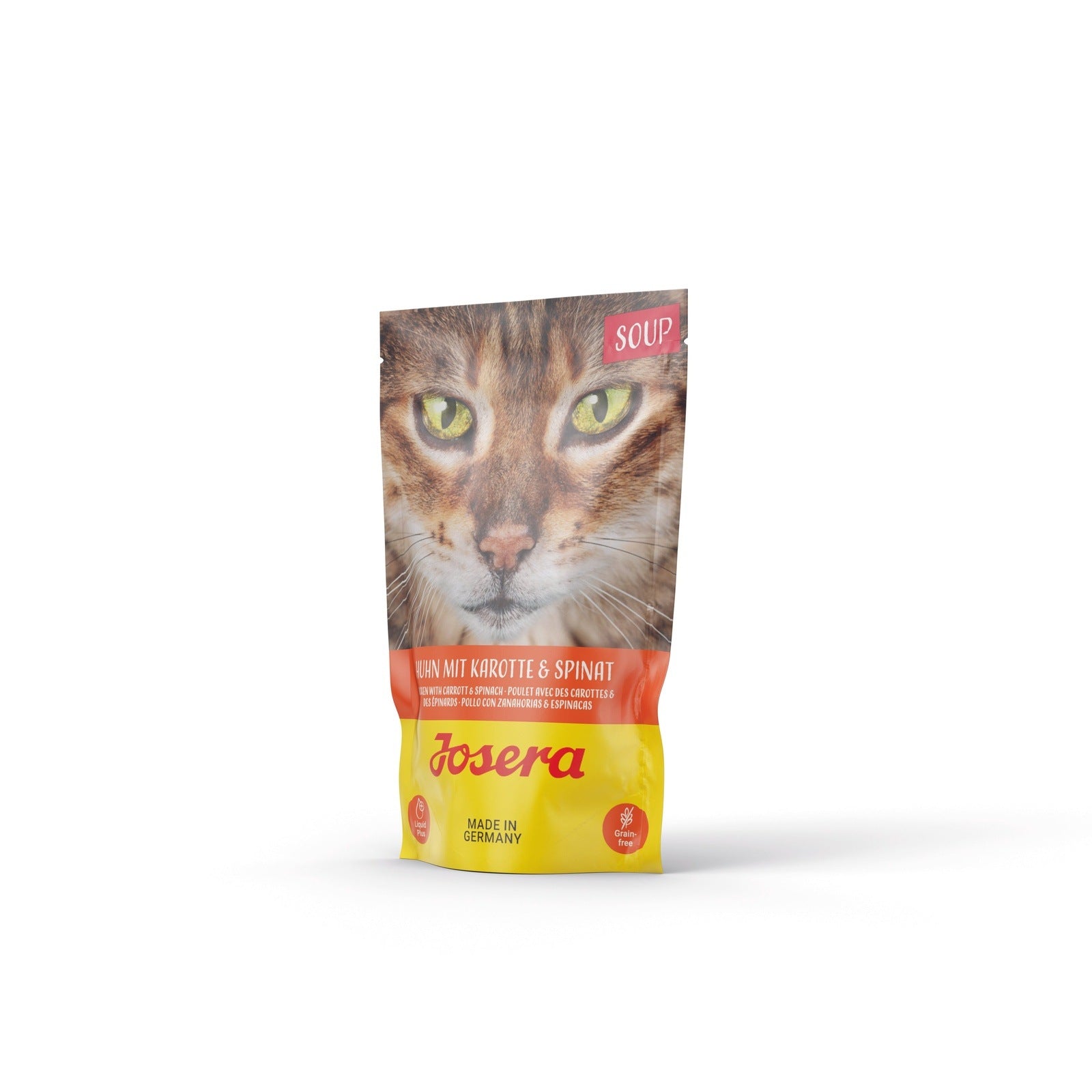 Artikel mit dem Namen Josera Katze Soup Huhn und Karotte im Shop von zoo.de , dem Onlineshop für nachhaltiges Hundefutter und Katzenfutter.