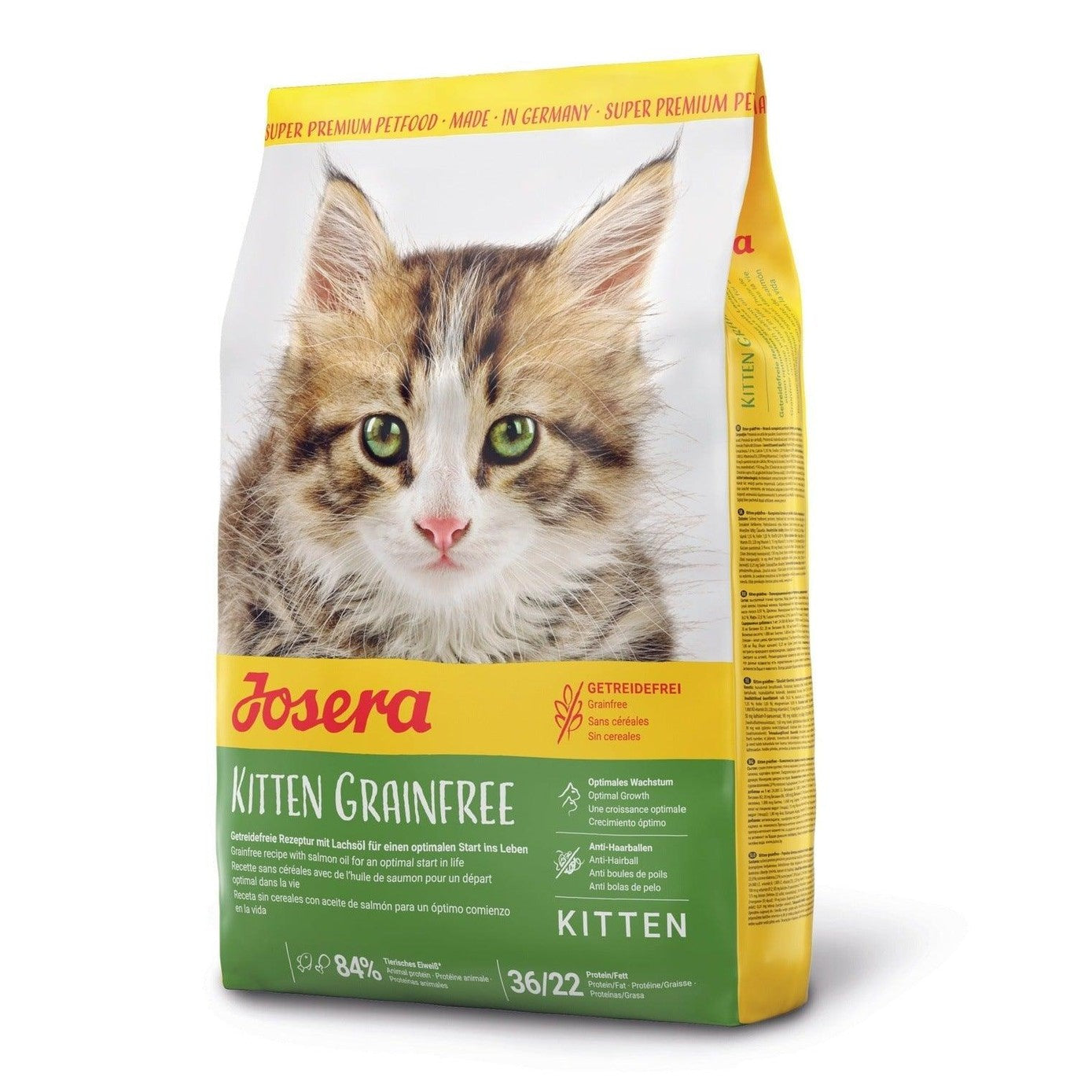 Artikel mit dem Namen Josera Kitten Grainfree im Shop von zoo.de , dem Onlineshop für nachhaltiges Hundefutter und Katzenfutter.