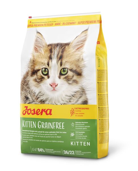 Artikel mit dem Namen Josera Kitten Grainfree im Shop von zoo.de , dem Onlineshop für nachhaltiges Hundefutter und Katzenfutter.