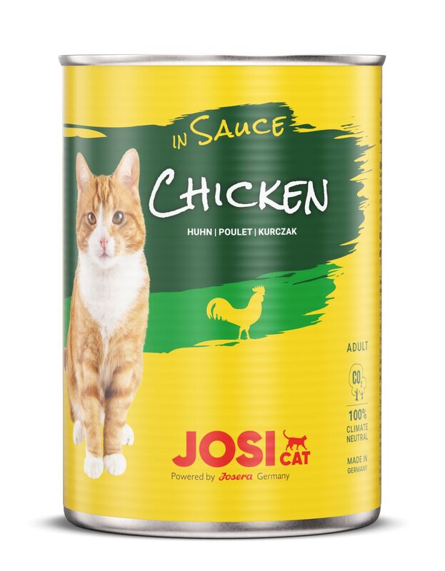 Artikel mit dem Namen JosiCat Chicken in Sauce im Shop von zoo.de , dem Onlineshop für nachhaltiges Hundefutter und Katzenfutter.