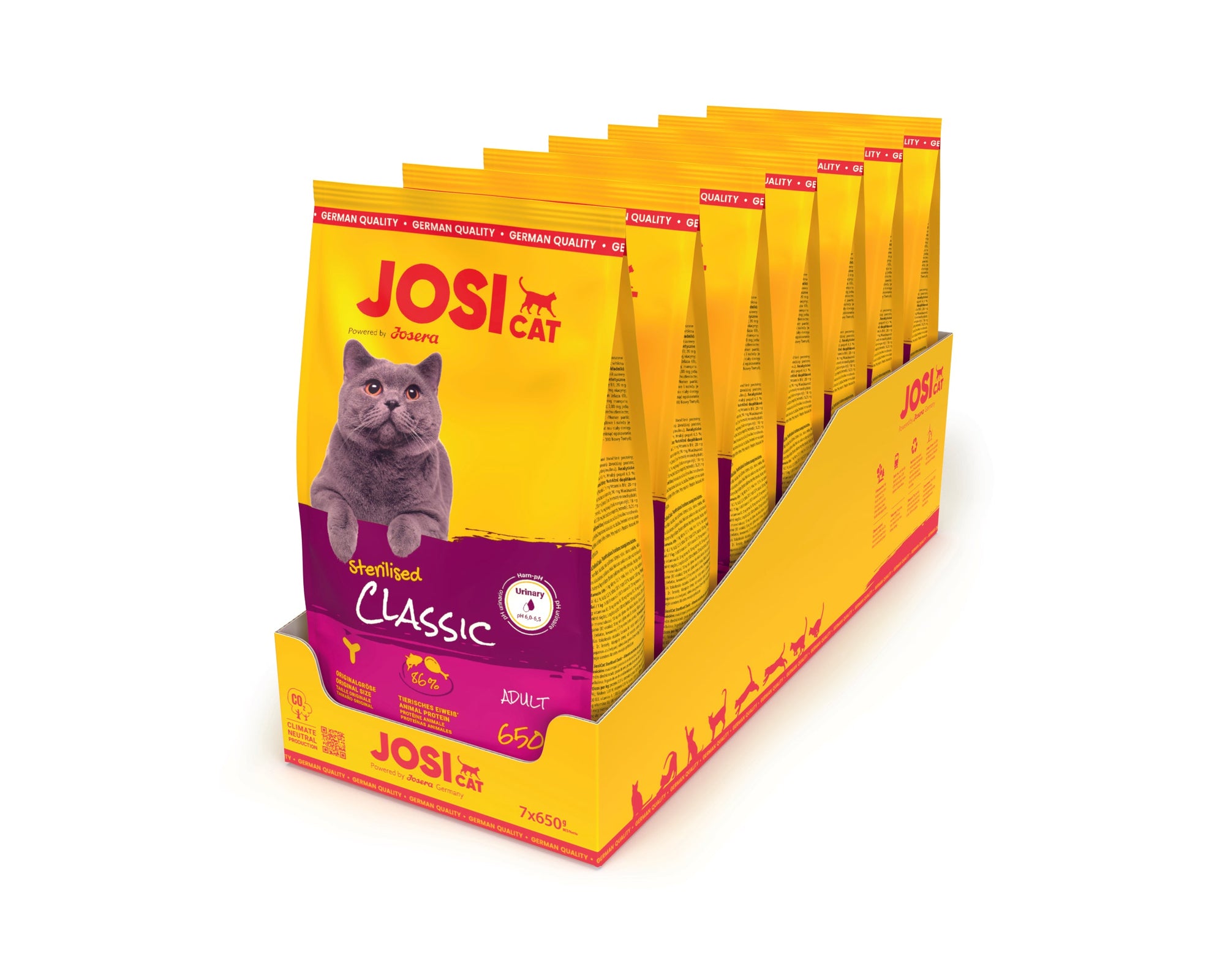 Artikel mit dem Namen JosiCat Sterilised Classic im Shop von zoo.de , dem Onlineshop für nachhaltiges Hundefutter und Katzenfutter.