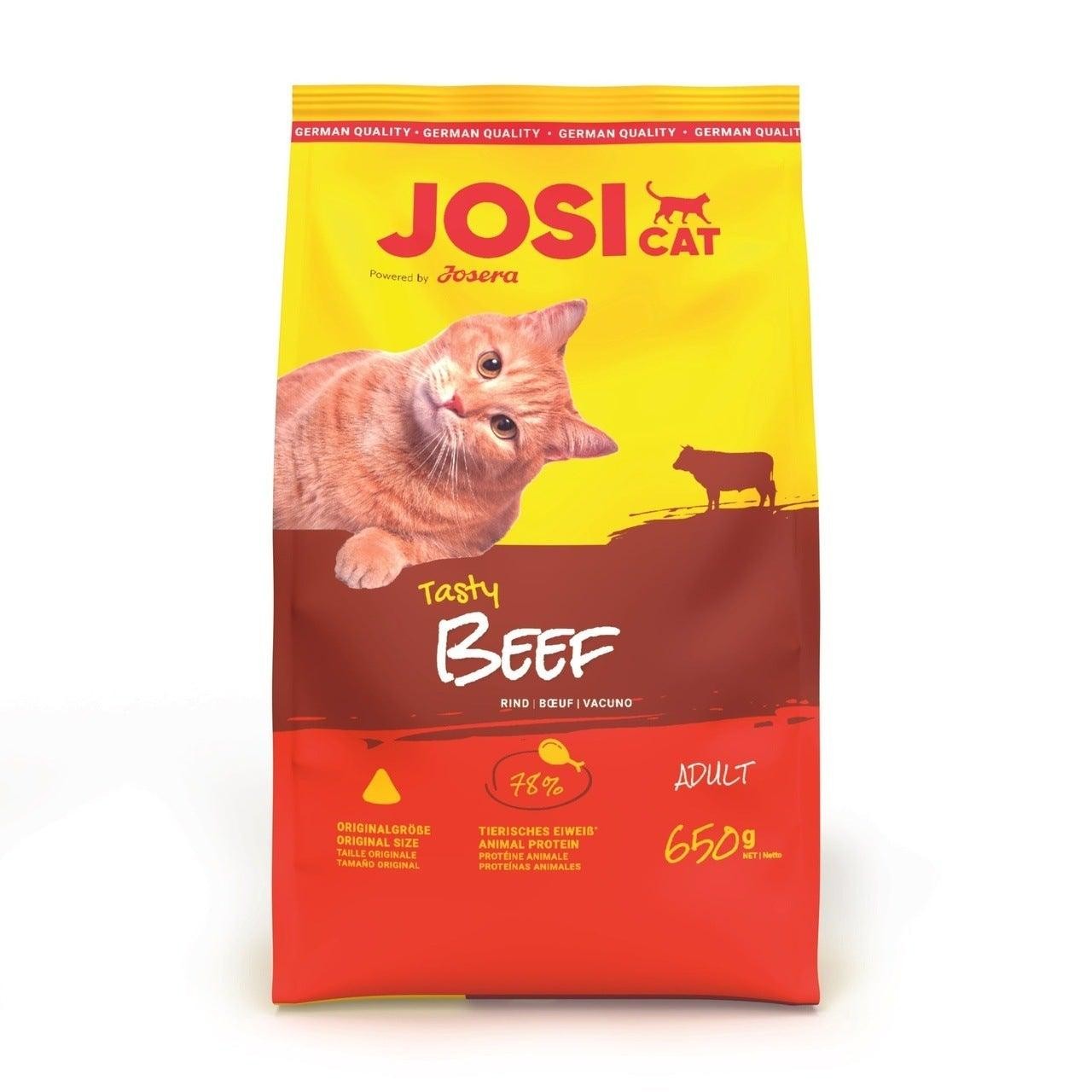 Artikel mit dem Namen JosiCat Tasty Beef im Shop von zoo.de , dem Onlineshop für nachhaltiges Hundefutter und Katzenfutter.