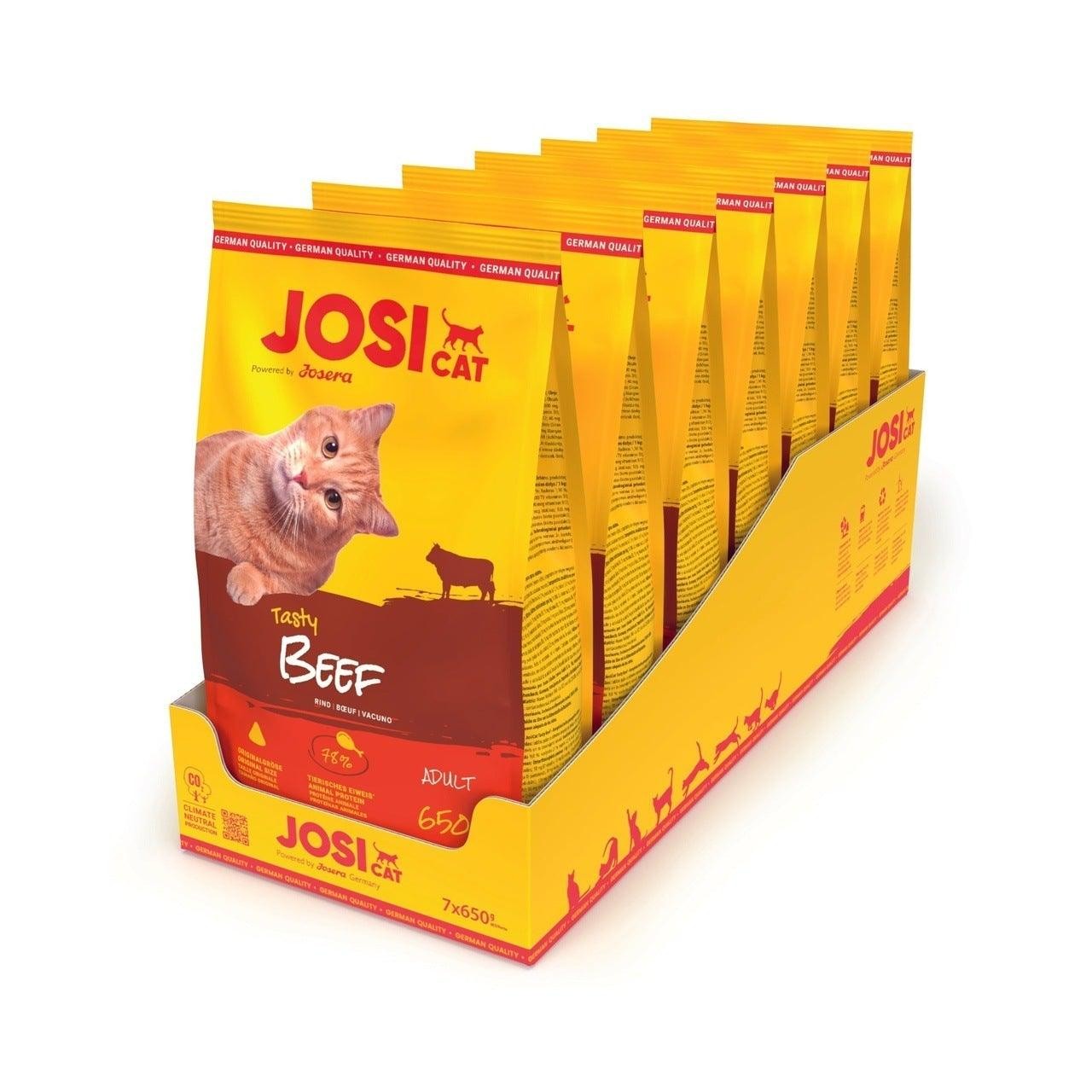 Artikel mit dem Namen JosiCat Tasty Beef im Shop von zoo.de , dem Onlineshop für nachhaltiges Hundefutter und Katzenfutter.