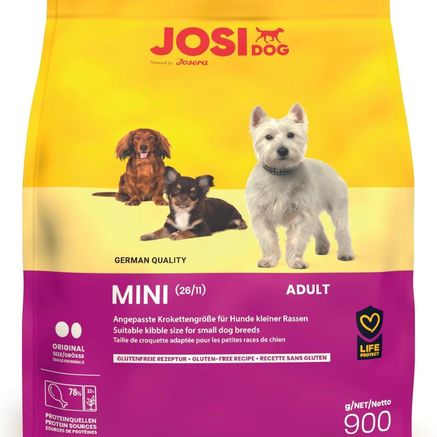 Artikel mit dem Namen JosiDog Mini im Shop von zoo.de , dem Onlineshop für nachhaltiges Hundefutter und Katzenfutter.