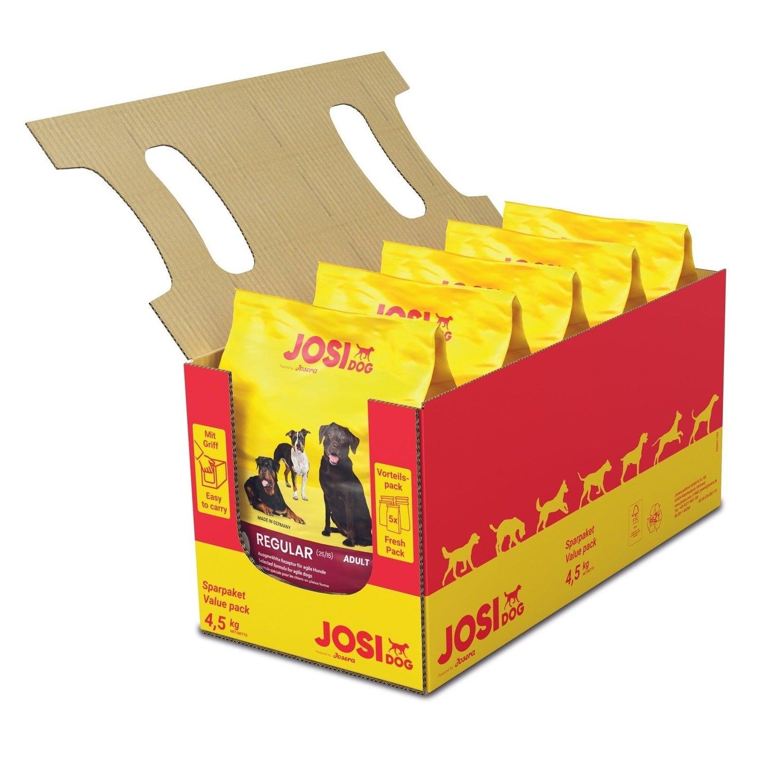 Artikel mit dem Namen JosiDog Regular im Shop von zoo.de , dem Onlineshop für nachhaltiges Hundefutter und Katzenfutter.