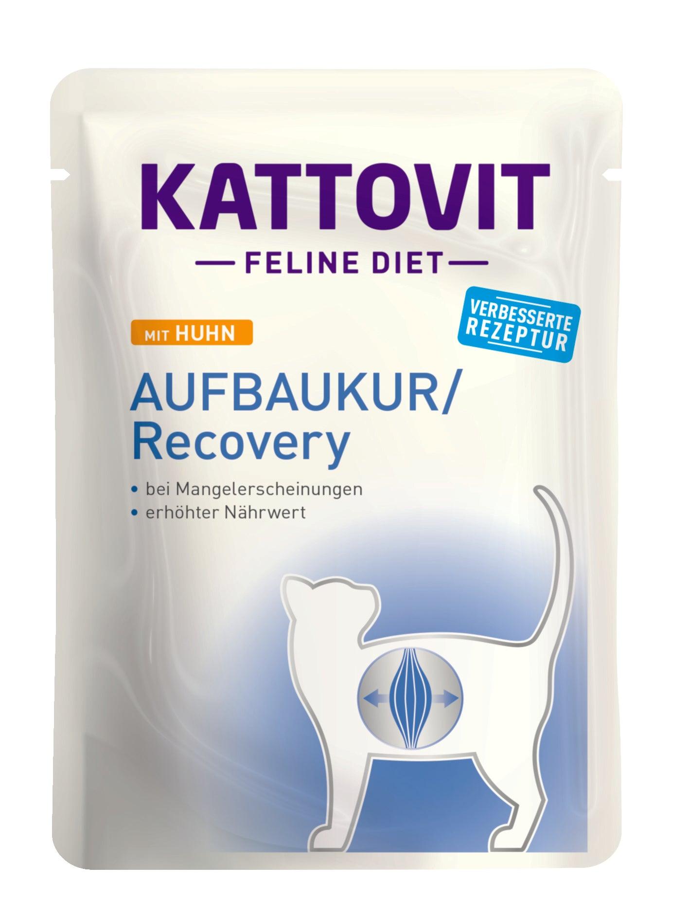 Artikel mit dem Namen Kattovit Feline Diet Aufbaukur/Recovery Huhn im Shop von zoo.de , dem Onlineshop für nachhaltiges Hundefutter und Katzenfutter.