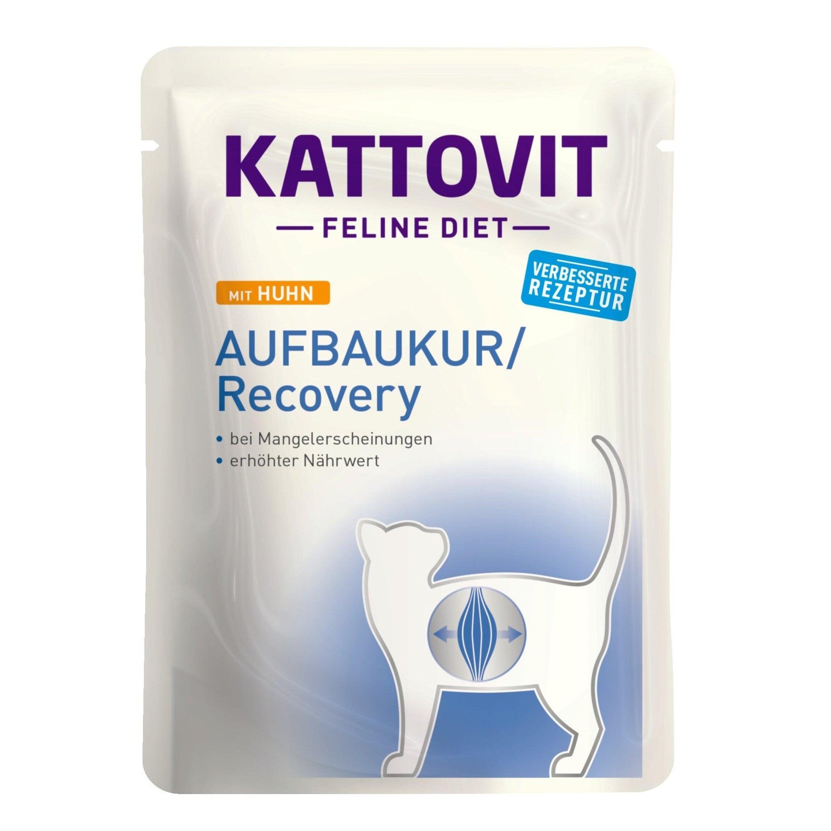 Artikel mit dem Namen Kattovit Feline Diet Aufbaukur/Recovery Huhn im Shop von zoo.de , dem Onlineshop für nachhaltiges Hundefutter und Katzenfutter.
