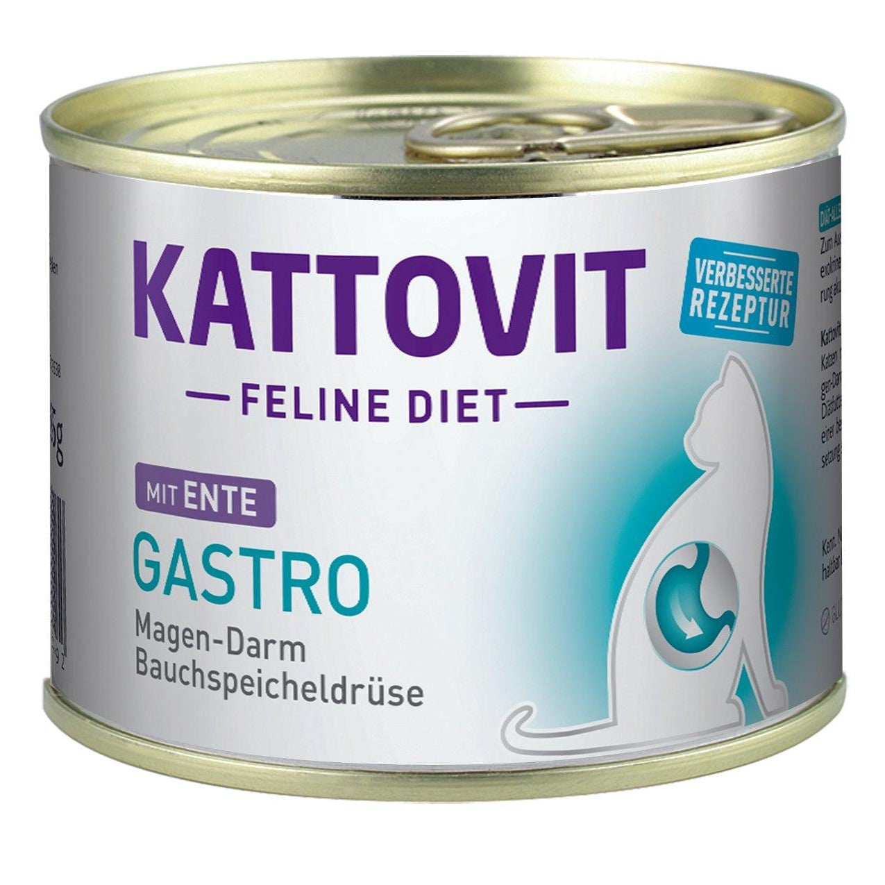 Artikel mit dem Namen Kattovit Feline Diet Gastro Ente im Shop von zoo.de , dem Onlineshop für nachhaltiges Hundefutter und Katzenfutter.