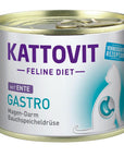 Artikel mit dem Namen Kattovit Feline Diet Gastro Ente im Shop von zoo.de , dem Onlineshop für nachhaltiges Hundefutter und Katzenfutter.