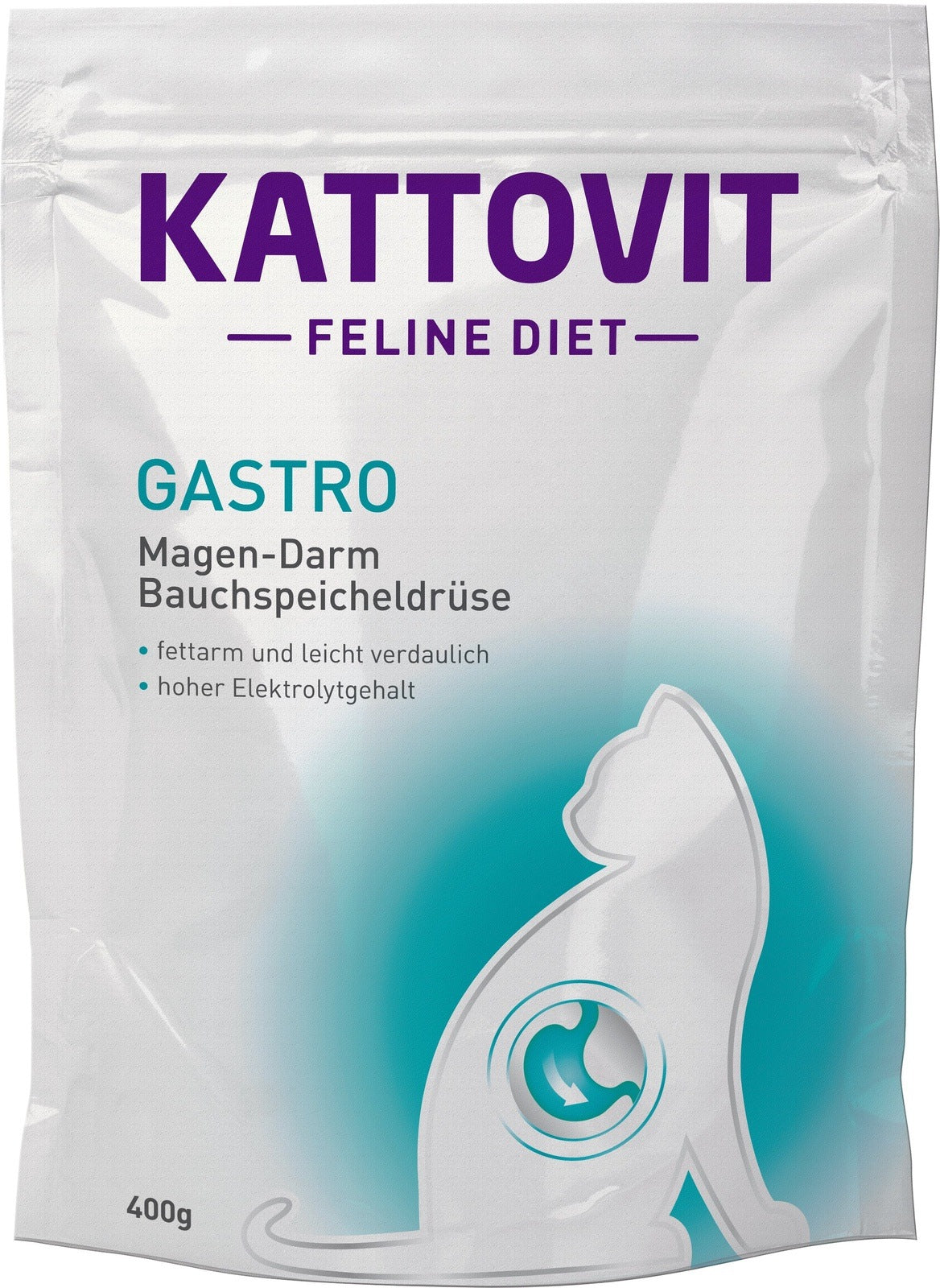 Artikel mit dem Namen Kattovit Feline Diet Gastro Trockenfutter im Shop von zoo.de , dem Onlineshop für nachhaltiges Hundefutter und Katzenfutter.