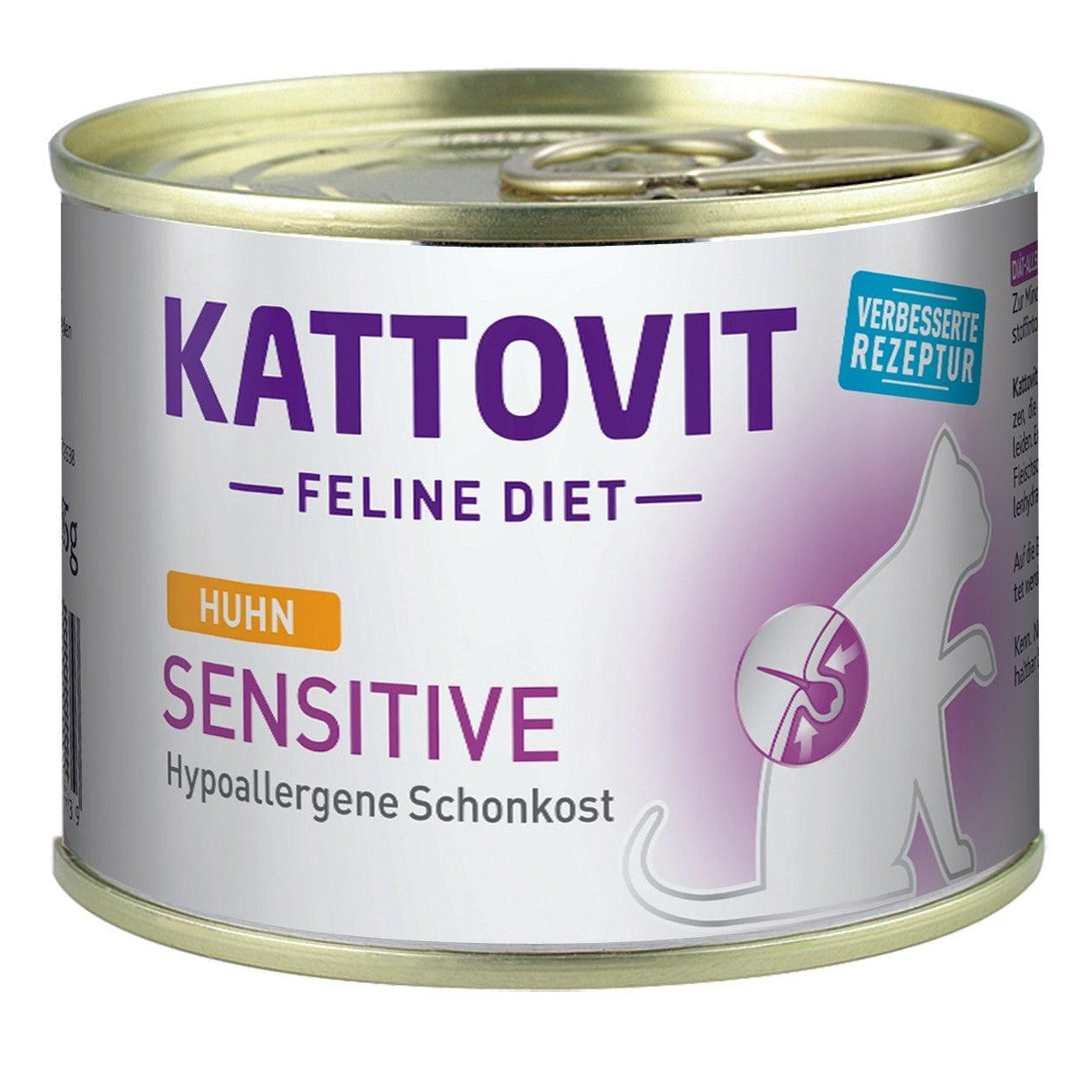Artikel mit dem Namen Kattovit Feline Diet Sensitive Huhn im Shop von zoo.de , dem Onlineshop für nachhaltiges Hundefutter und Katzenfutter.