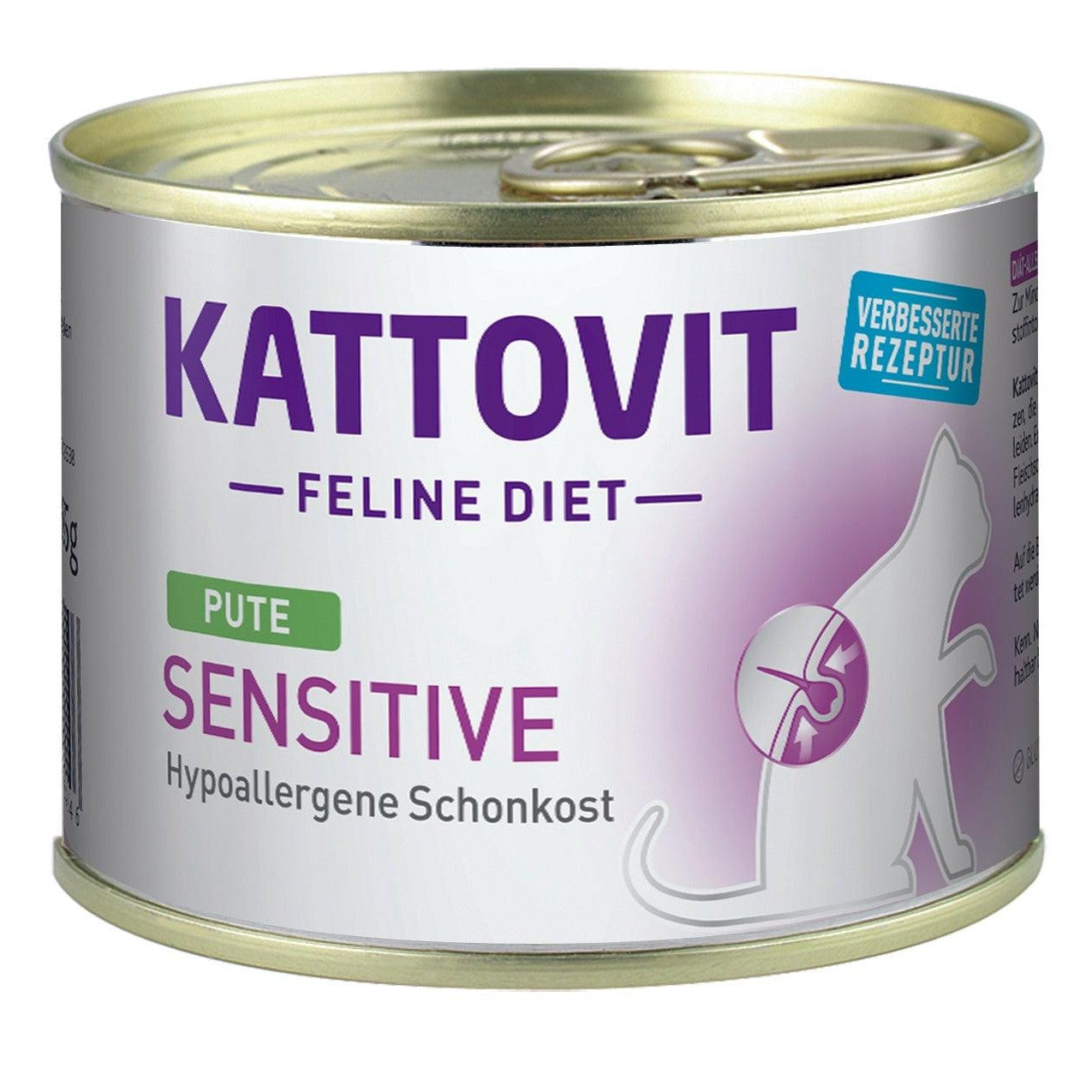 Artikel mit dem Namen Kattovit Feline Diet Sensitive Pute im Shop von zoo.de , dem Onlineshop für nachhaltiges Hundefutter und Katzenfutter.