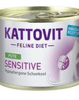 Artikel mit dem Namen Kattovit Feline Diet Sensitive Pute im Shop von zoo.de , dem Onlineshop für nachhaltiges Hundefutter und Katzenfutter.