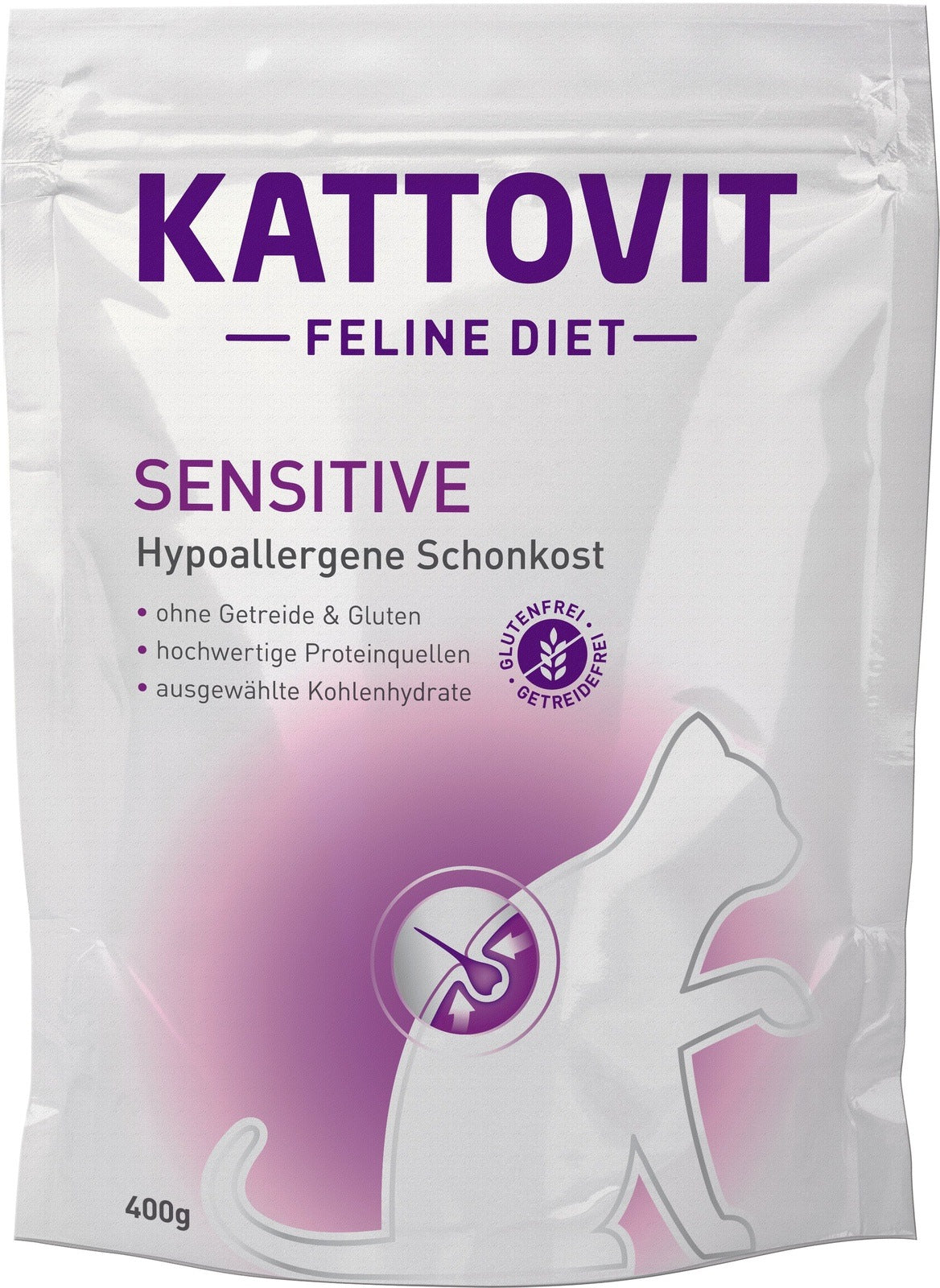 Artikel mit dem Namen Kattovit Feline Diet Sensitive Trockenfutter im Shop von zoo.de , dem Onlineshop für nachhaltiges Hundefutter und Katzenfutter.