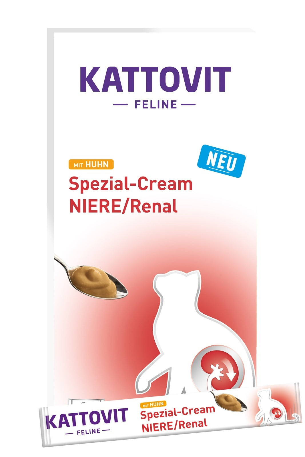 Artikel mit dem Namen Kattovit NIERE/Renal mit Huhn Spezial-Cream im Shop von zoo.de , dem Onlineshop für nachhaltiges Hundefutter und Katzenfutter.