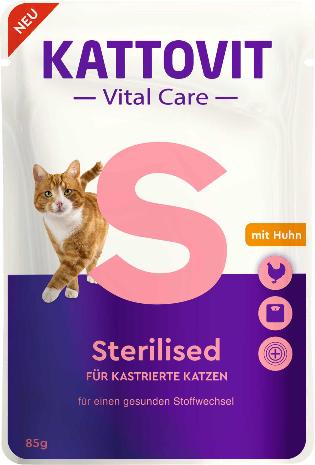 Artikel mit dem Namen Kattovit Pouchbeutel Vital Care Sterilised im Shop von zoo.de , dem Onlineshop für nachhaltiges Hundefutter und Katzenfutter.