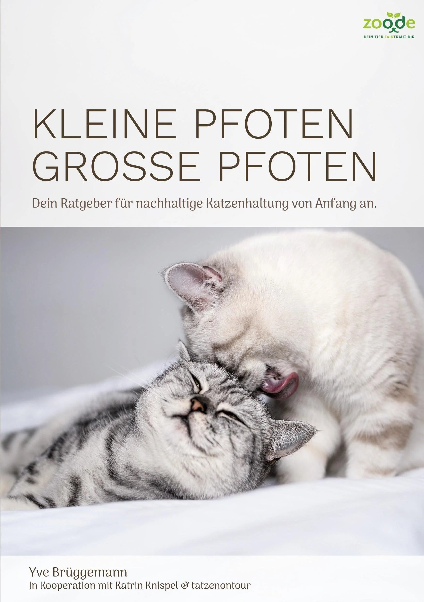 Artikel mit dem Namen Kleine Pfoten, Große Pfoten - Katzenratgeber (eBook) im Shop von zoo.de , dem Onlineshop für nachhaltiges Hundefutter und Katzenfutter.