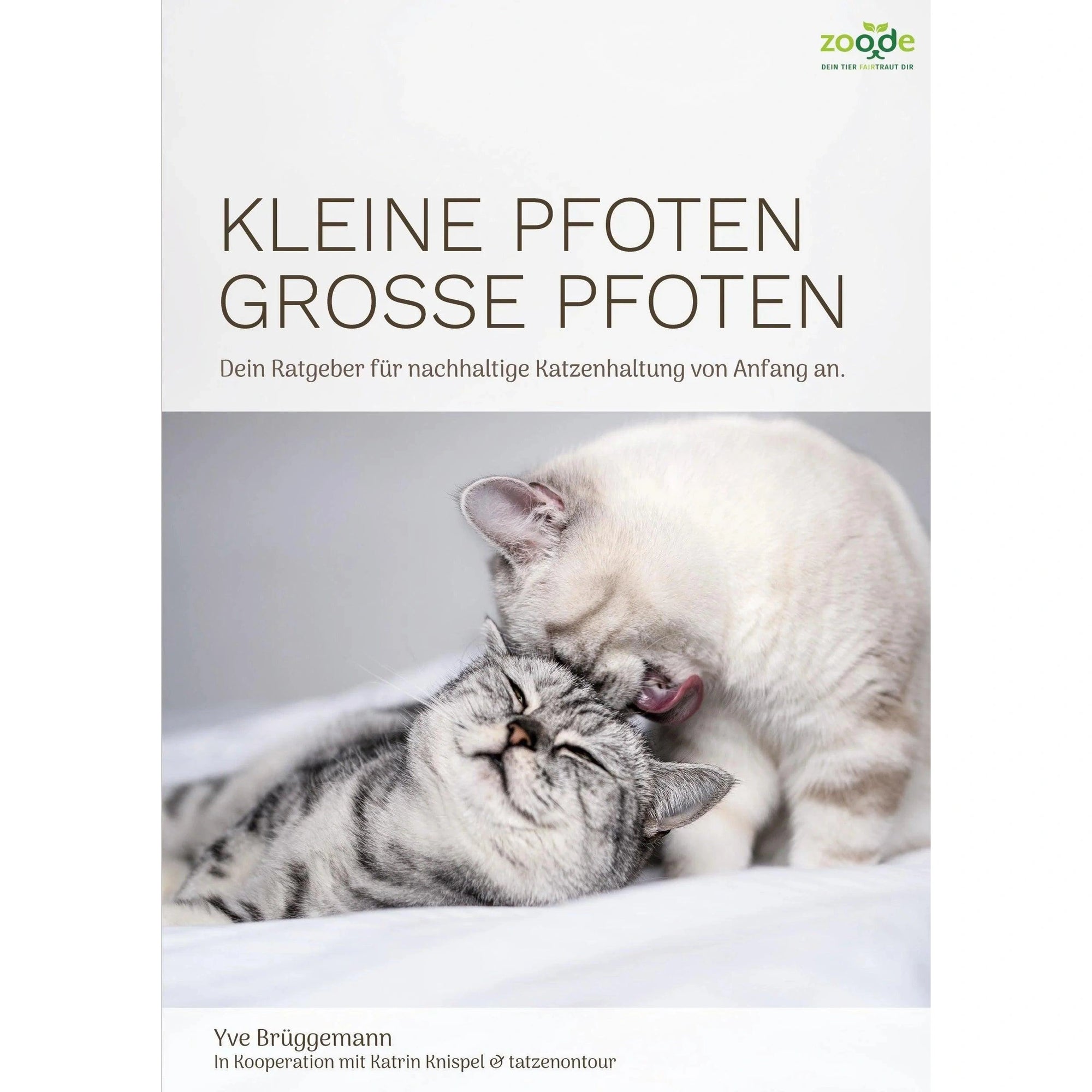 Artikel mit dem Namen Kleine Pfoten, Große Pfoten - Katzenratgeber (eBook) im Shop von zoo.de , dem Onlineshop für nachhaltiges Hundefutter und Katzenfutter.