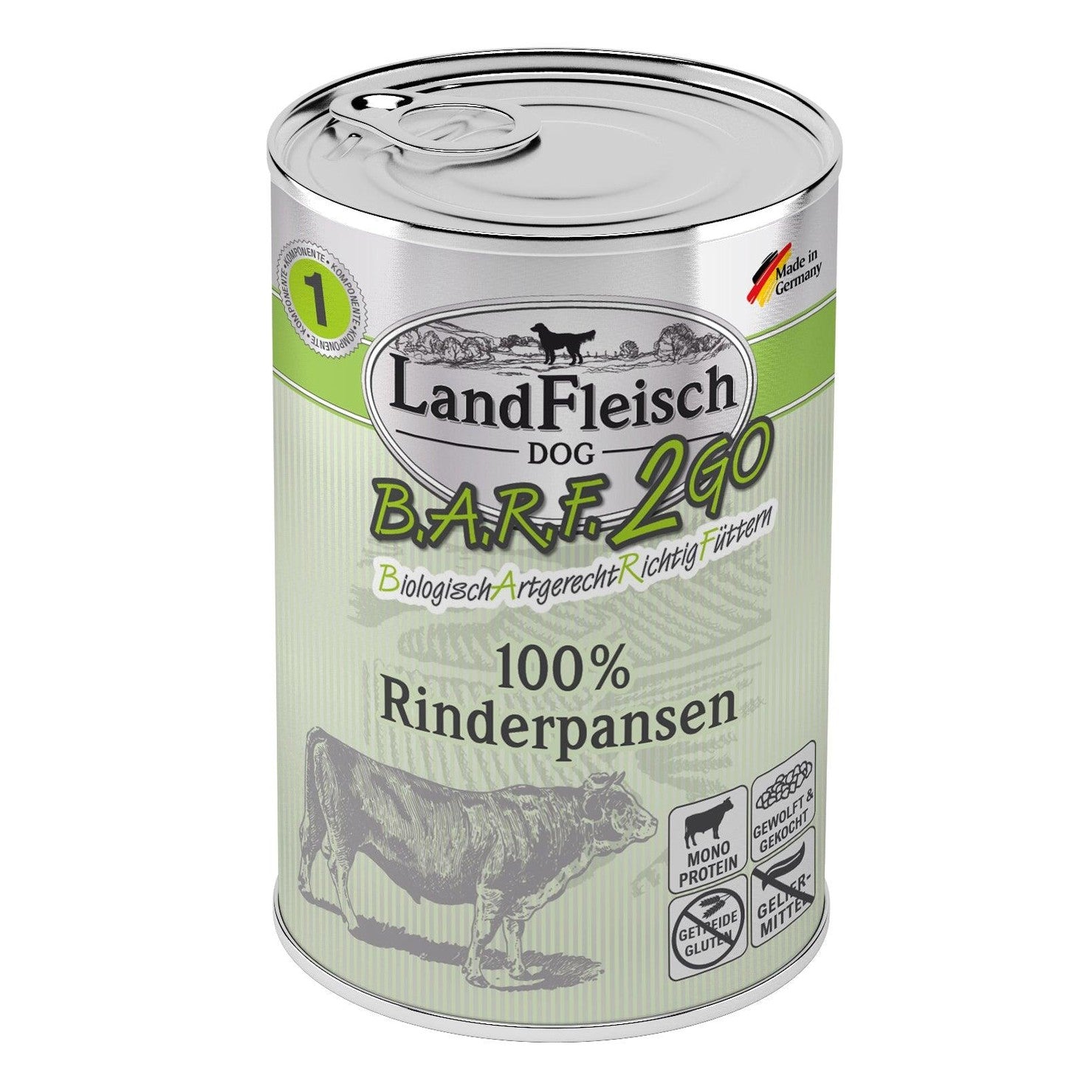Artikel mit dem Namen Landfleisch BARF2GO für Hunde 100% Rinderpansen im Shop von zoo.de , dem Onlineshop für nachhaltiges Hundefutter und Katzenfutter.