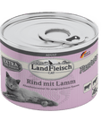 Artikel mit dem Namen LandFleisch Cat Adult Pastete Rind mit Lamm im Shop von zoo.de , dem Onlineshop für nachhaltiges Hundefutter und Katzenfutter.