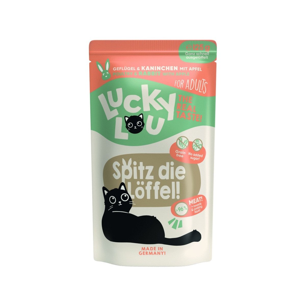 Artikel mit dem Namen Lucky Lou Lifestage Adult Geflügel + Kaninchen im Shop von zoo.de , dem Onlineshop für nachhaltiges Hundefutter und Katzenfutter.