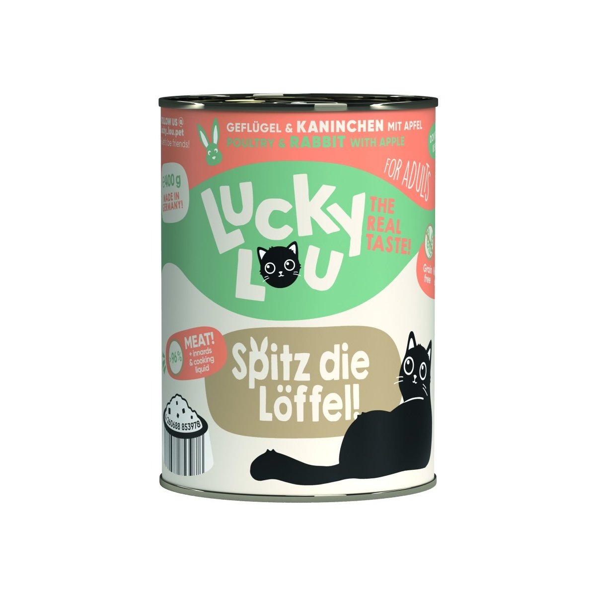 Artikel mit dem Namen Lucky Lou Lifestage Adult Geflügel + Kaninchen im Shop von zoo.de , dem Onlineshop für nachhaltiges Hundefutter und Katzenfutter.