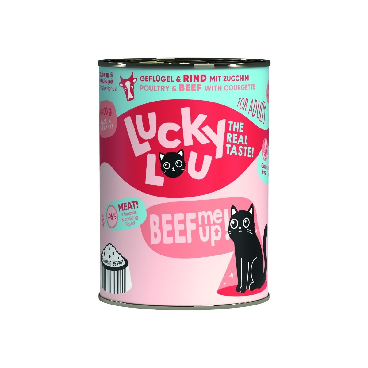 Artikel mit dem Namen Lucky Lou Lifestage Adult Geflügel + Rind im Shop von zoo.de , dem Onlineshop für nachhaltiges Hundefutter und Katzenfutter.