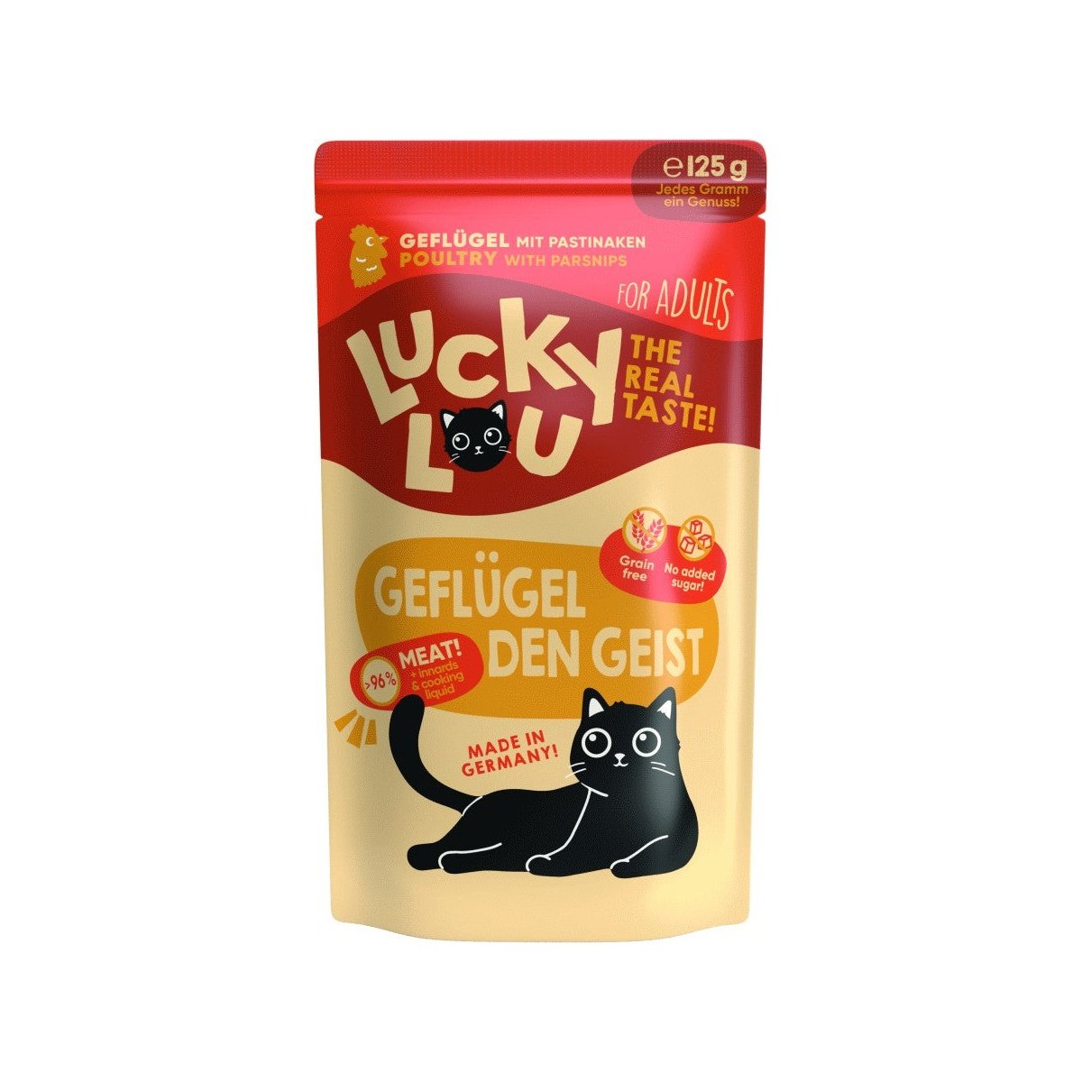 Artikel mit dem Namen Lucky Lou Lifestage Adult Geflügel im Shop von zoo.de , dem Onlineshop für nachhaltiges Hundefutter und Katzenfutter.