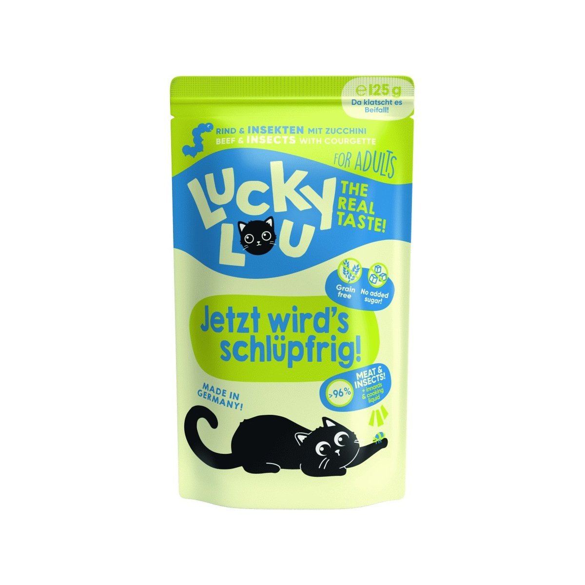 Artikel mit dem Namen Lucky Lou Lifestage Adult Rind + Insekten im Shop von zoo.de , dem Onlineshop für nachhaltiges Hundefutter und Katzenfutter.