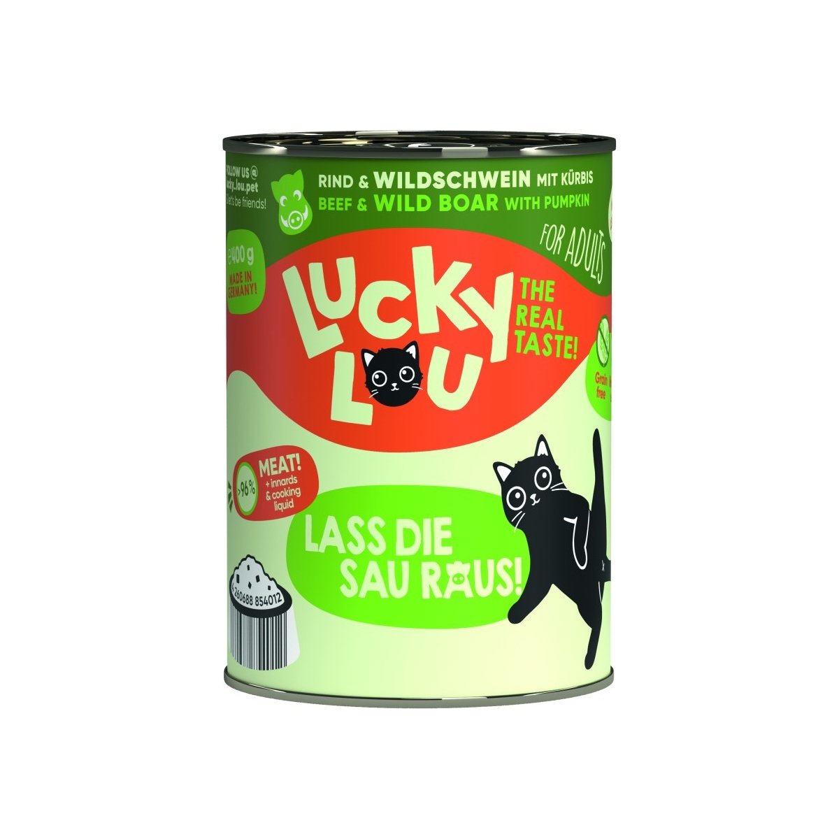 Artikel mit dem Namen Lucky Lou Lifestage Adult Rind + Wildschwein im Shop von zoo.de , dem Onlineshop für nachhaltiges Hundefutter und Katzenfutter.