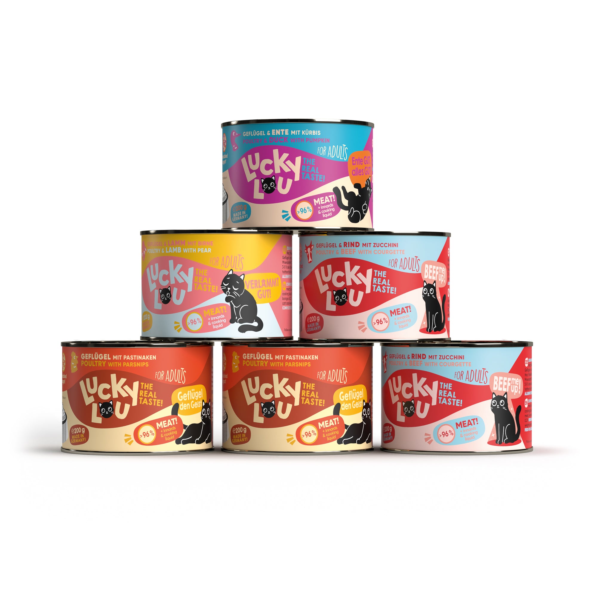 Artikel mit dem Namen Lucky Lou Lifestage Adult Tasty-Mix im Shop von zoo.de , dem Onlineshop für nachhaltiges Hundefutter und Katzenfutter.