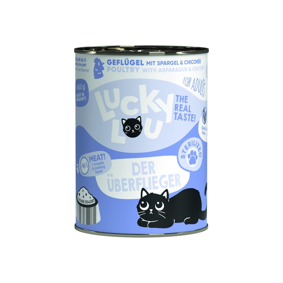 Artikel mit dem Namen Lucky Lou Lifestage Sterilized Geflügel im Shop von zoo.de , dem Onlineshop für nachhaltiges Hundefutter und Katzenfutter.