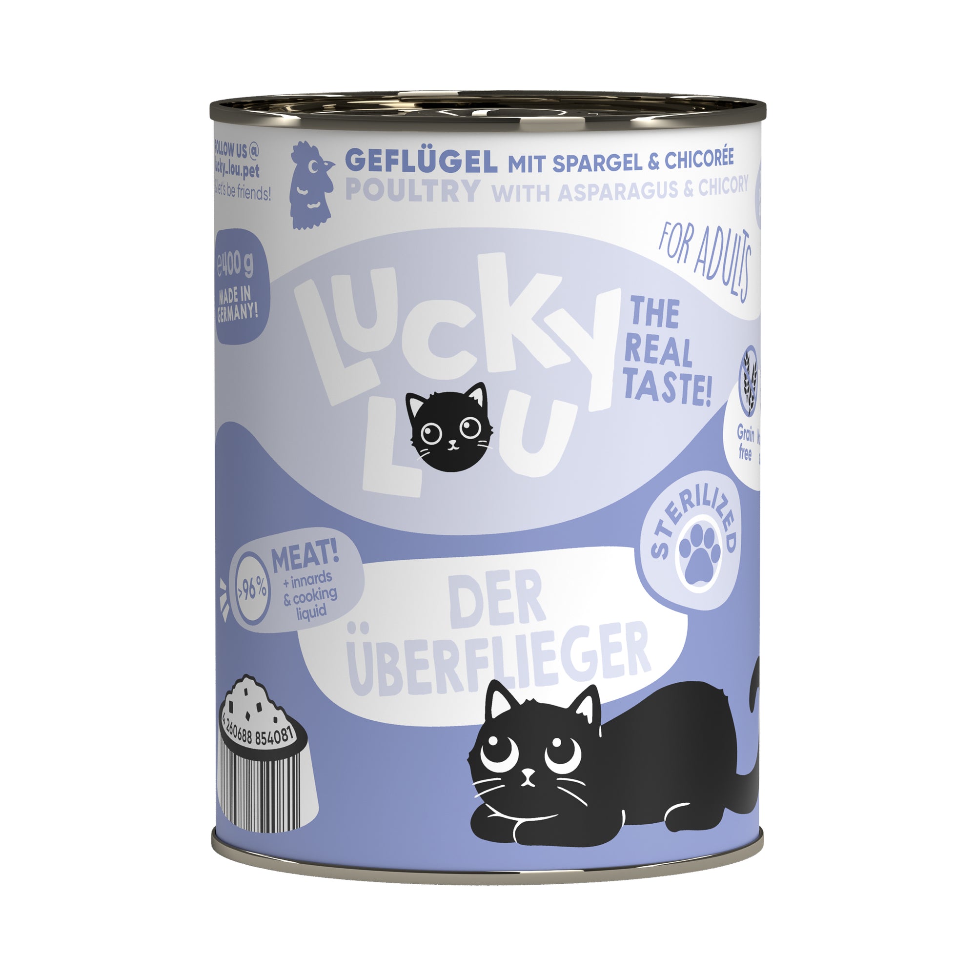 Artikel mit dem Namen Lucky Lou Lifestage Sterilized Geflügel im Shop von zoo.de , dem Onlineshop für nachhaltiges Hundefutter und Katzenfutter.