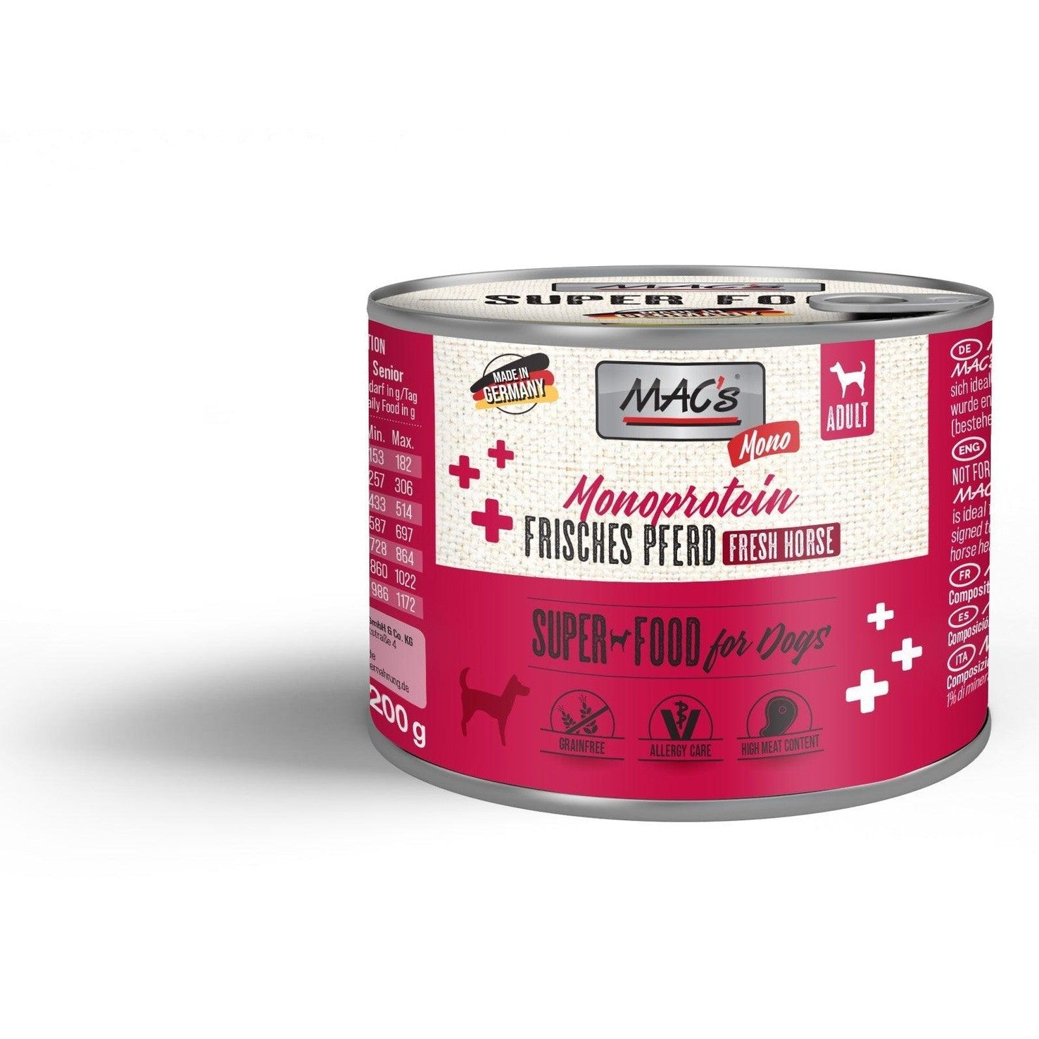 Artikel mit dem Namen MAC's Dog Pferd PUR im Shop von zoo.de , dem Onlineshop für nachhaltiges Hundefutter und Katzenfutter.