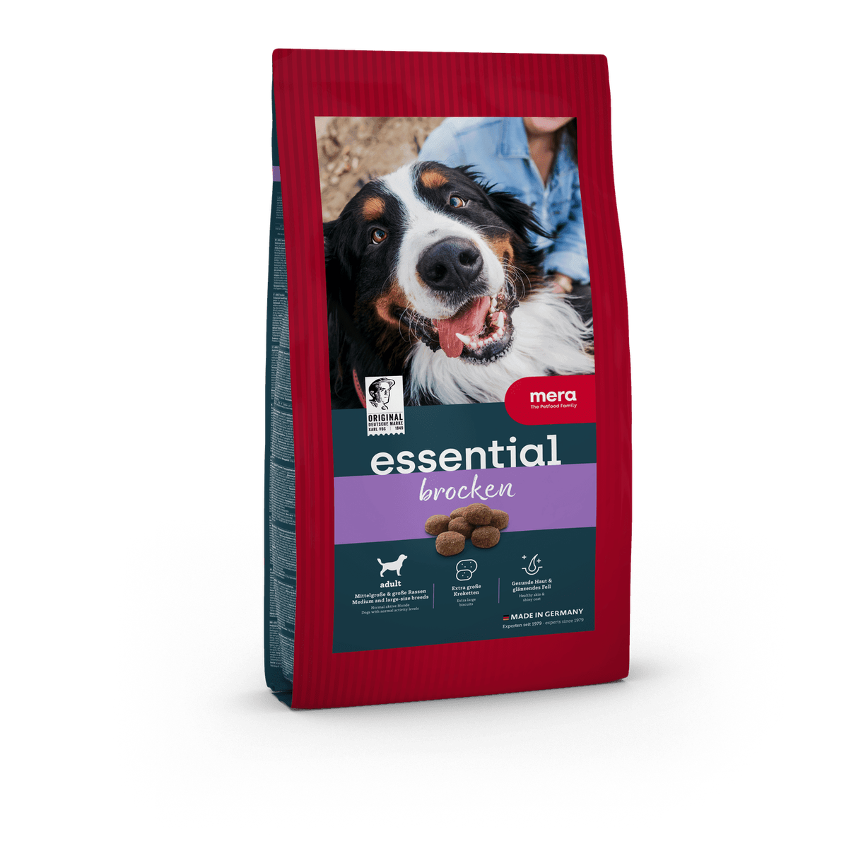 Artikel mit dem Namen Mera Essential Brocken im Shop von zoo.de , dem Onlineshop für nachhaltiges Hundefutter und Katzenfutter.