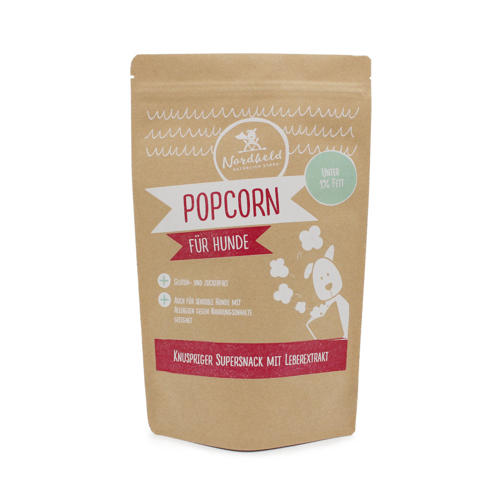 Artikel mit dem Namen Nordheld Popcorn im Shop von zoo.de , dem Onlineshop für nachhaltiges Hundefutter und Katzenfutter.