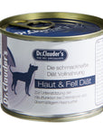 Artikel mit dem Namen Dr.Clauder's Diät FSD Haut+Felldieät Nassfutter im Shop von zoo.de , dem Onlineshop für nachhaltiges Hundefutter und Katzenfutter.